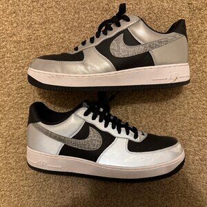 Nike Air Force 1 B Snakeskin 3M Reflective Shoes DJ6033-001 Men’s Size 12